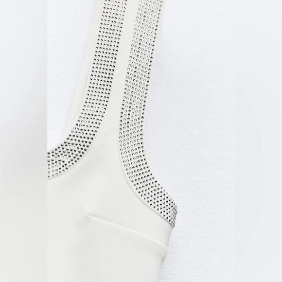 ZARA SHORT DRESS WITH RHINESTONES - Picture 9 of 9